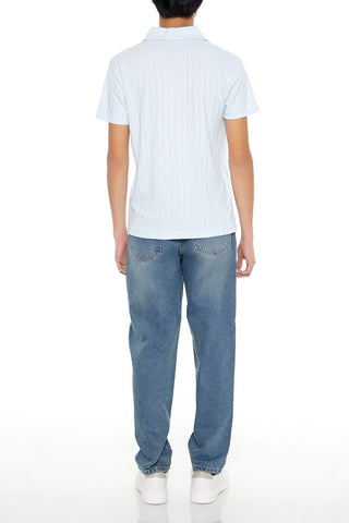 Mid-Rise Straight Jeans
