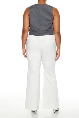 Plus Size High-Rise Trouser Pants