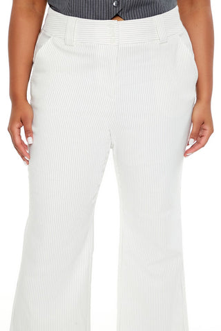 Plus Size High-Rise Trouser Pants