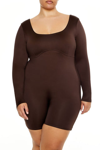 Plus Size Contour Sculpt Romper