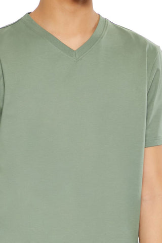 Basic Cotton V-Neck Tee
