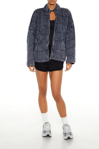 Quilted Zip-Up Jacket