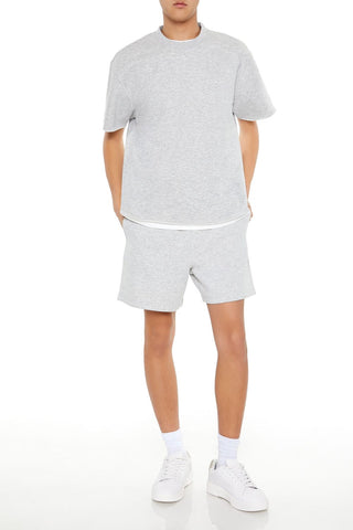 Athletic Cropped Short-Sleeve Raw-Cut Tee
