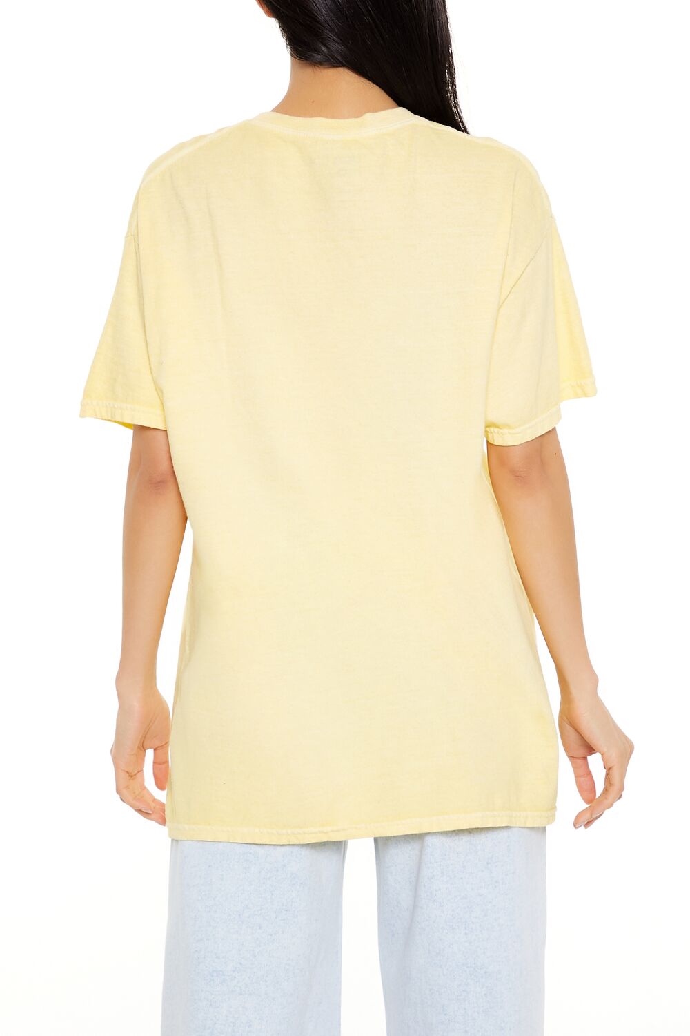  Forever 21 Oversized Dua Lipa Graphic Tee - yellow multi - Bonton