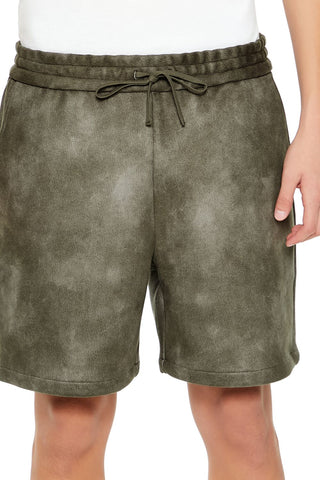 Oil Wash Faux Suede Shorts