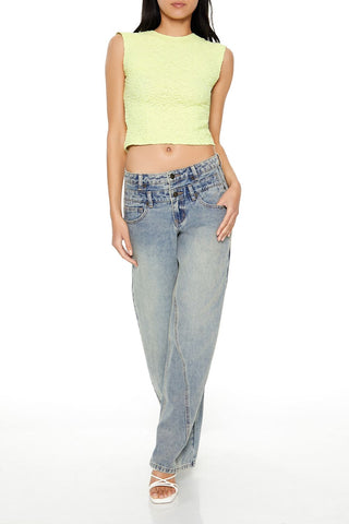 Floral Tie-Back Crop Top