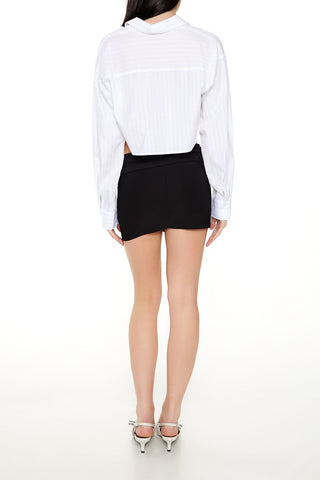 Double Belt Mini Skirt