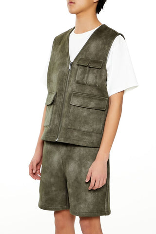 Mineral Wash Cargo Vest
