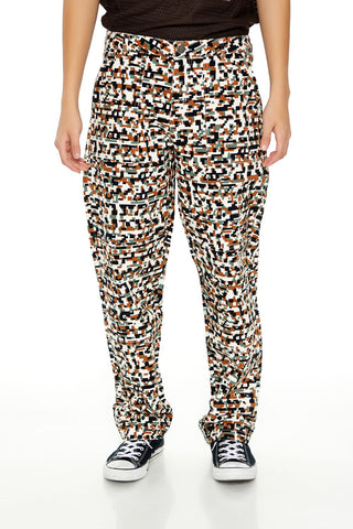 Geo Camo Slim-Fit Pants