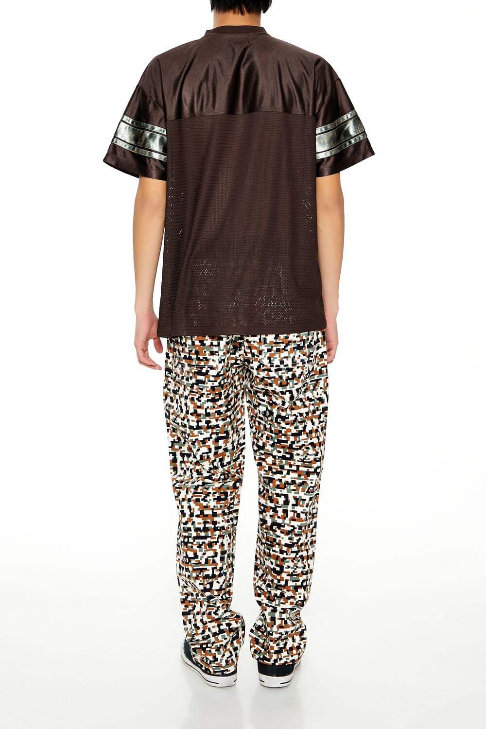 Forever 21 Geo Camo Slim-Fit Pants - olive-multi - Bonton