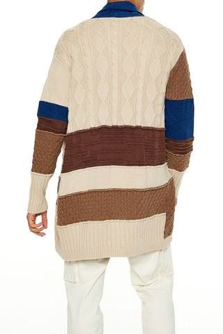 Colorblock Cardigan Sweater