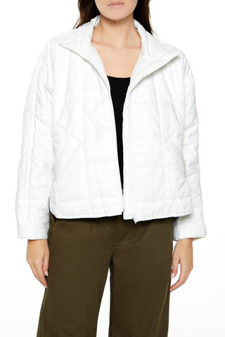 Quilted Dolphin-Hem Jacket