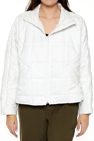 Quilted Dolphin-Hem Jacket