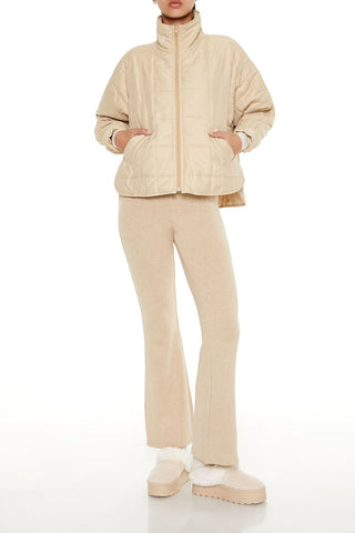 Quilted Dolphin-Hem Jacket