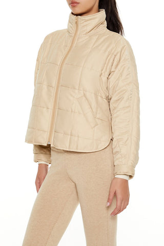 Quilted Dolphin-Hem Jacket