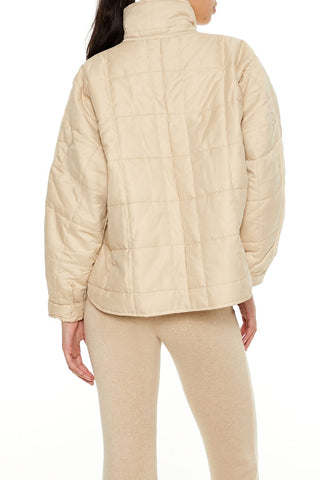 Quilted Dolphin-Hem Jacket