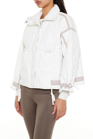 Quilted Two-Tone Puffer Jacket