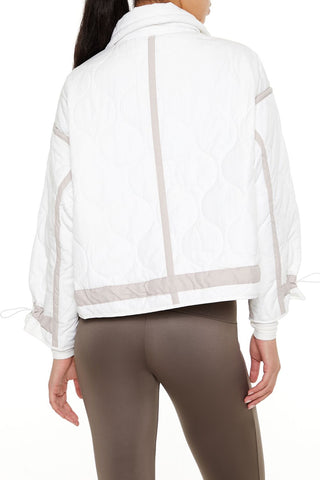 Quilted Two-Tone Puffer Jacket