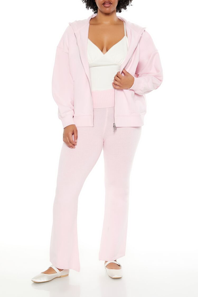  Forever 21 Plus Size Sweater-Knit Pants - petal-pink - Bonton
