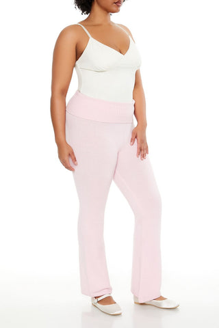 Plus Size Sweater-Knit Pants