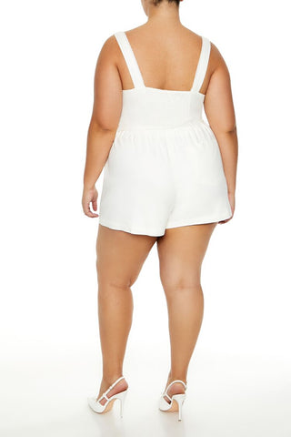 Plus Size High-Rise Pull-On Shorts