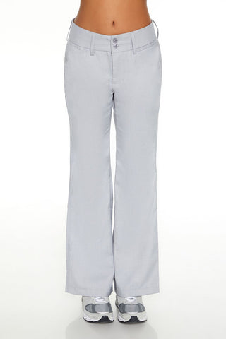 Low-Rise Straight Trouser Pants