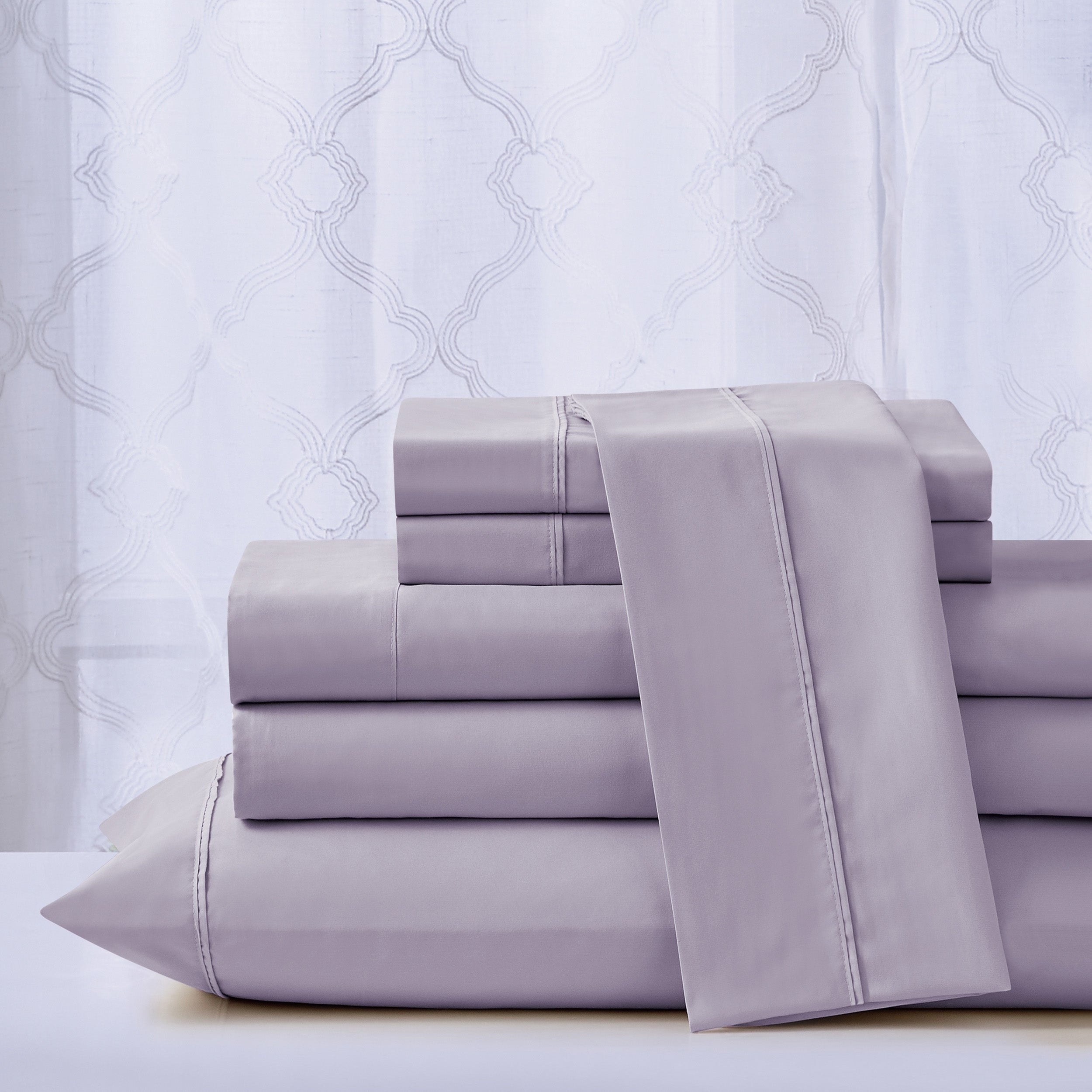  Kathy Ireland Home Kathy Ireland Cool Max 6 Piece Ultra Soft Sheet Set - Twin - Bonton