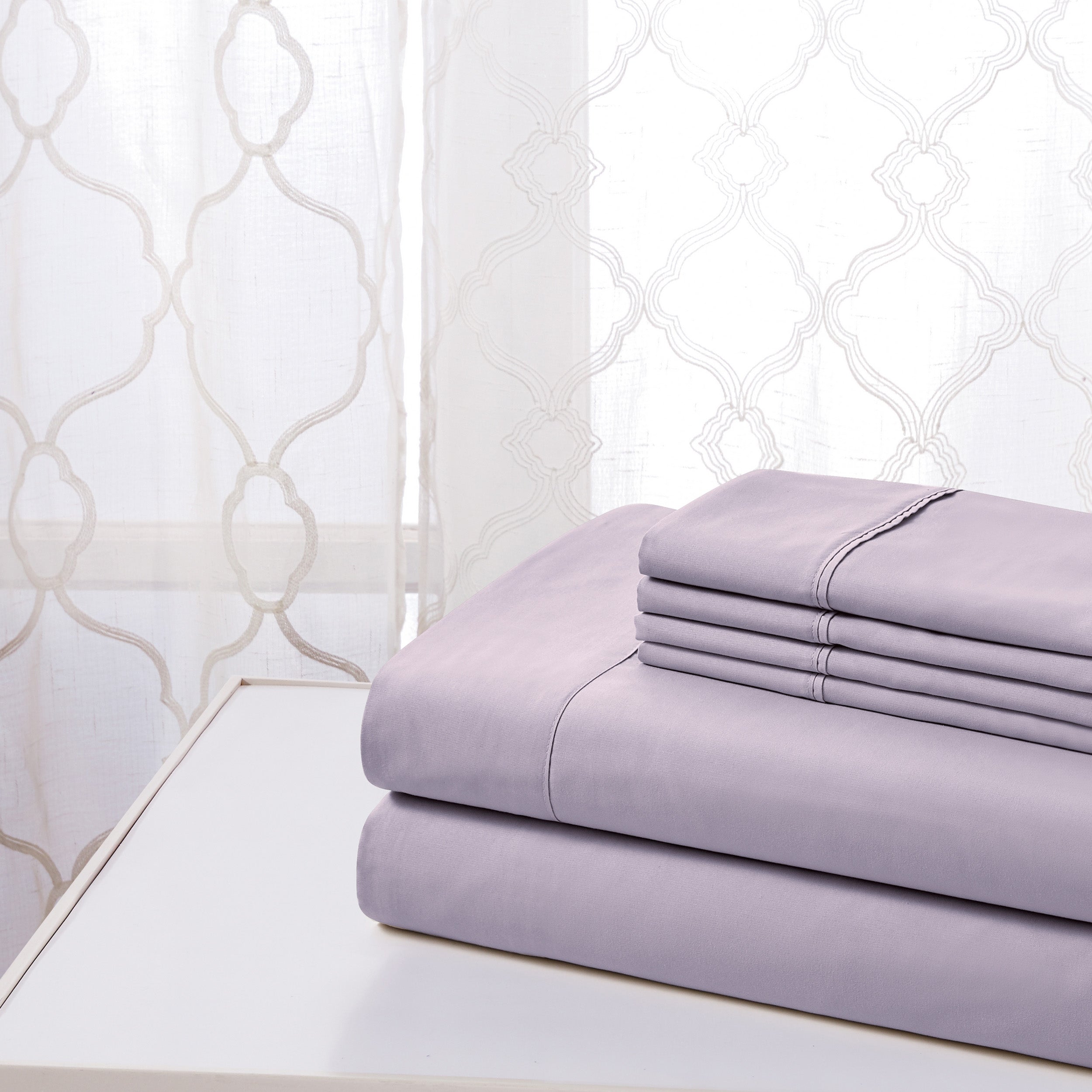  Kathy Ireland Home Kathy Ireland Cool Max 6 Piece Ultra Soft Sheet Set - Twin - Bonton