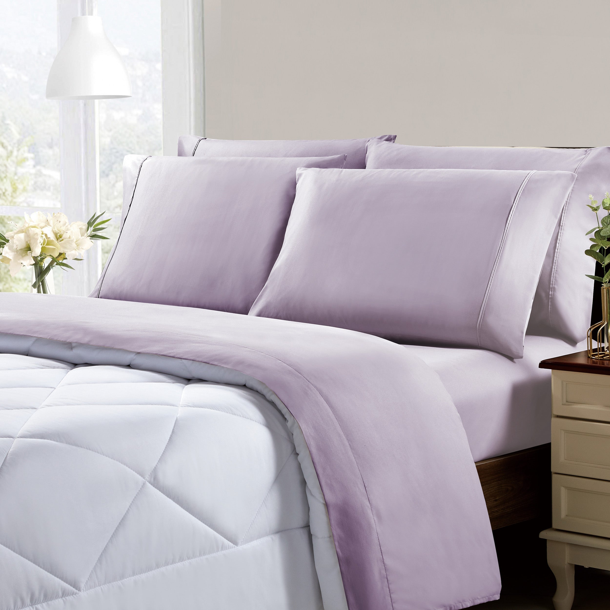  Kathy Ireland Home Kathy Ireland Cool Max 6 Piece Ultra Soft Sheet Set - Twin - Bonton