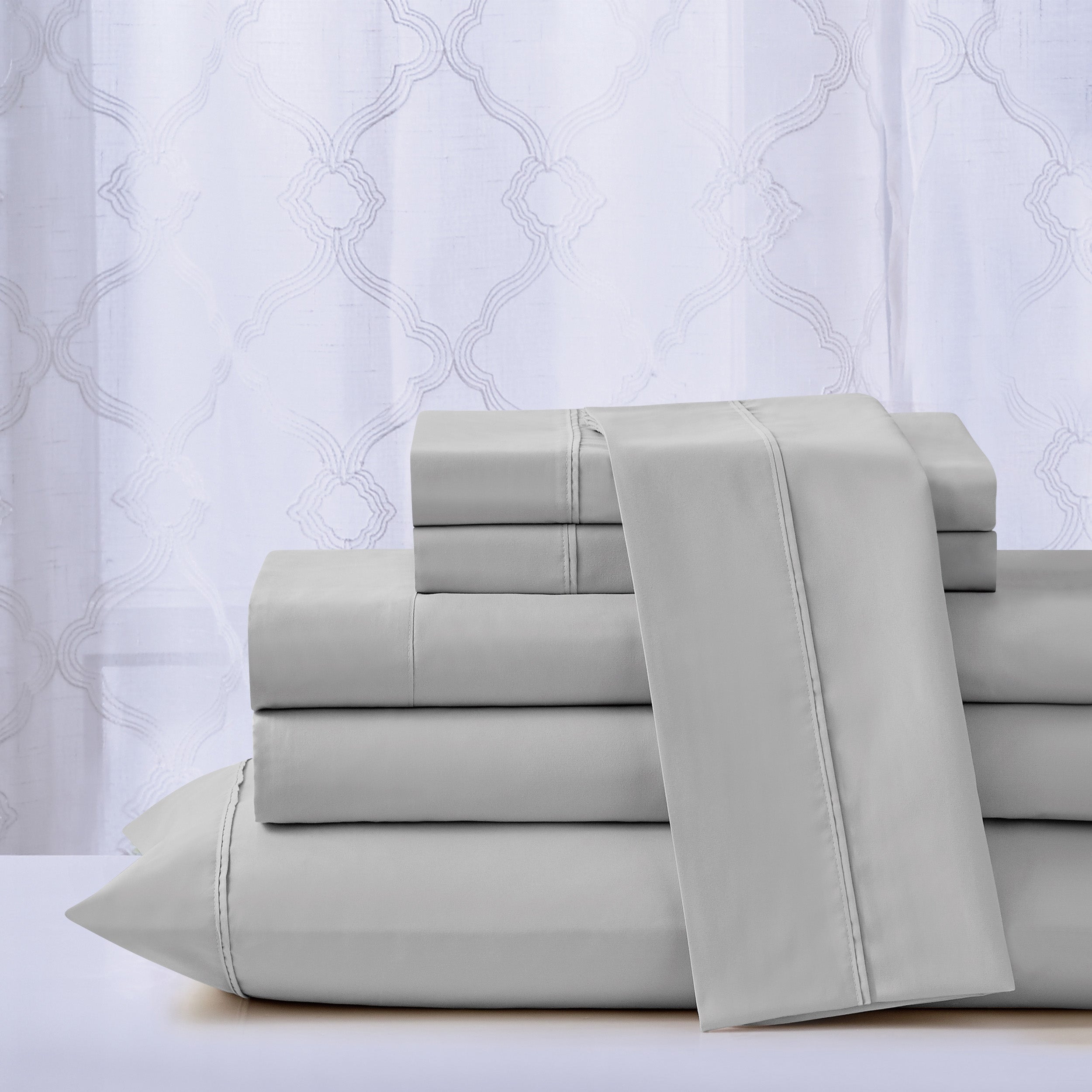  Kathy Ireland Home Kathy Ireland Cool Max 6 Piece Ultra Soft Sheet Set - Twin - Bonton