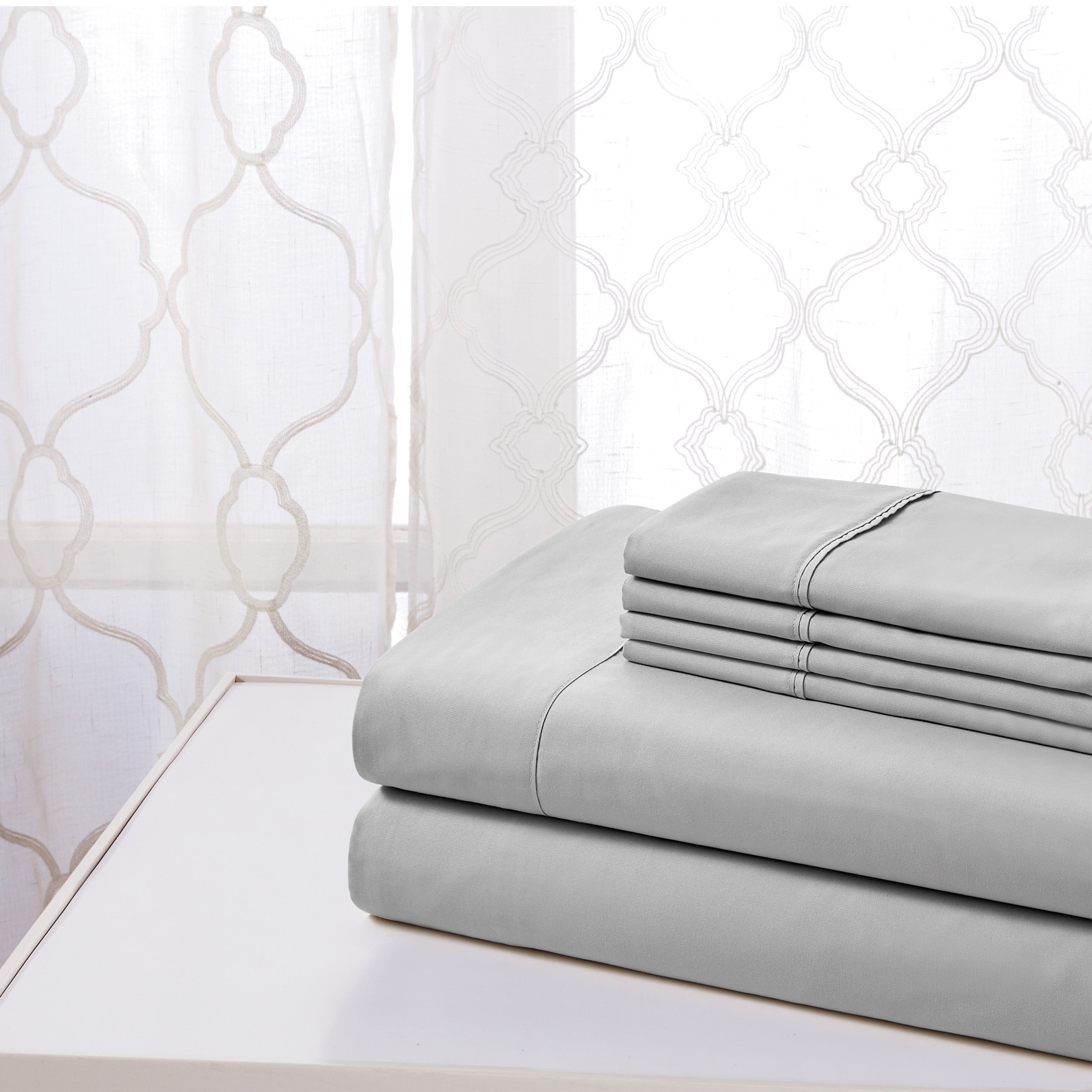  Kathy Ireland Home Kathy Ireland Cool Max 6 Piece Ultra Soft Sheet Set - Twin - Bonton