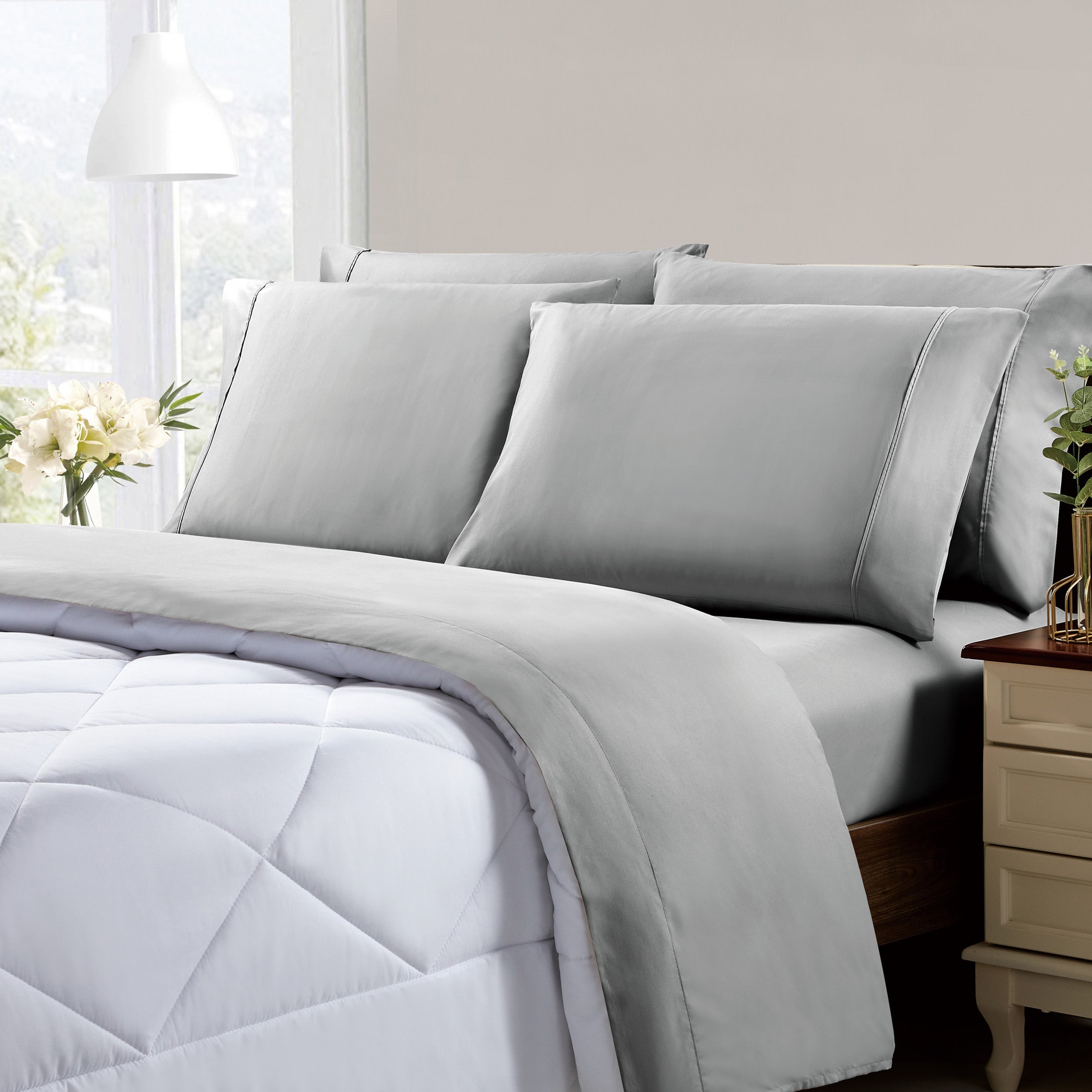  Kathy Ireland Home Kathy Ireland Cool Max 6 Piece Ultra Soft Sheet Set - Twin - Bonton