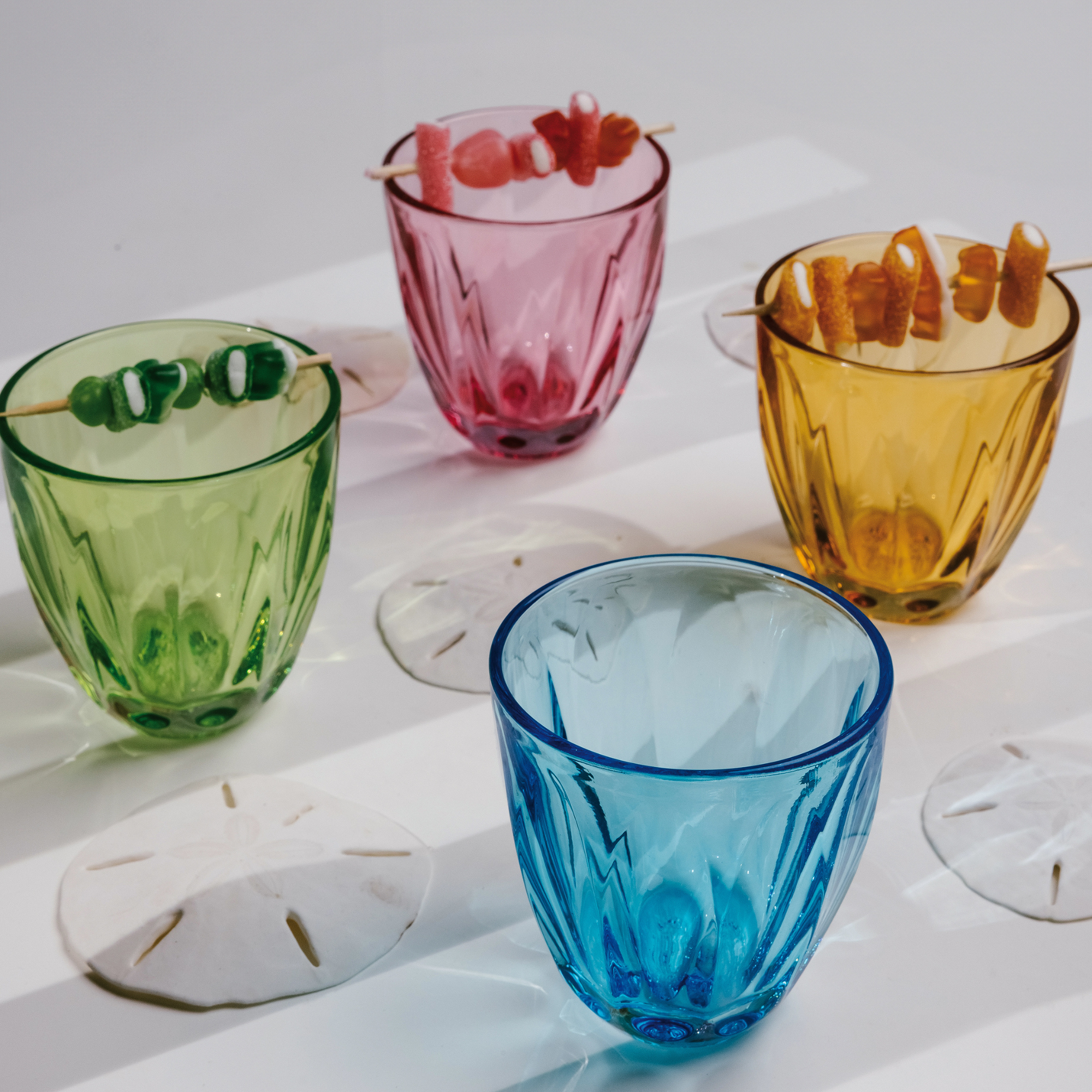  La Rochere Lily Tumbler Set-6 - Kiwi - Bonton