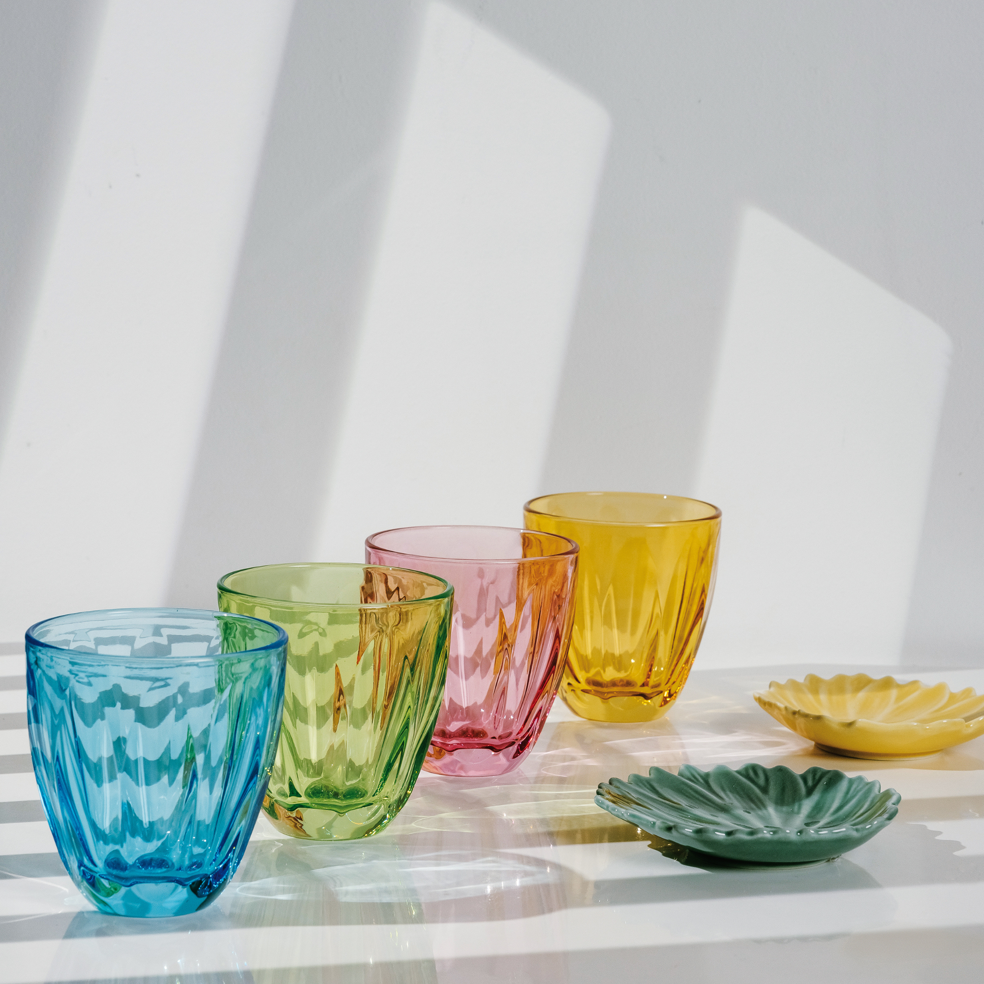  La Rochere Lily Tumbler Set-6 - Kiwi - Bonton