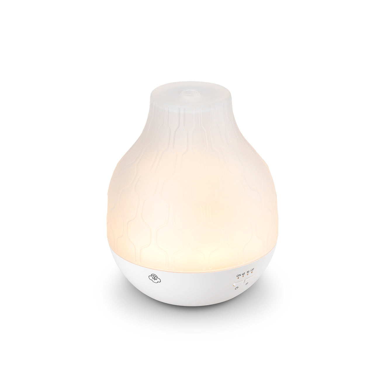  Serene House Loch White Glass Ultrasonic Diffuser - White - Bonton