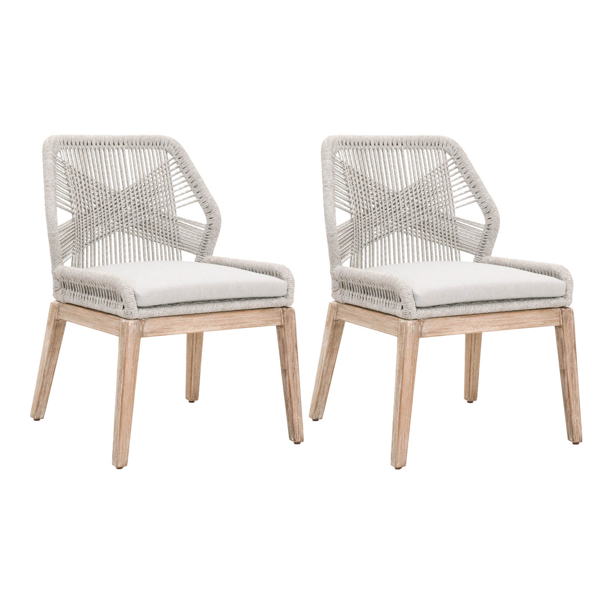  Essentials For Living Loom Dining Chair, Set of 2 - Taupe - Bonton