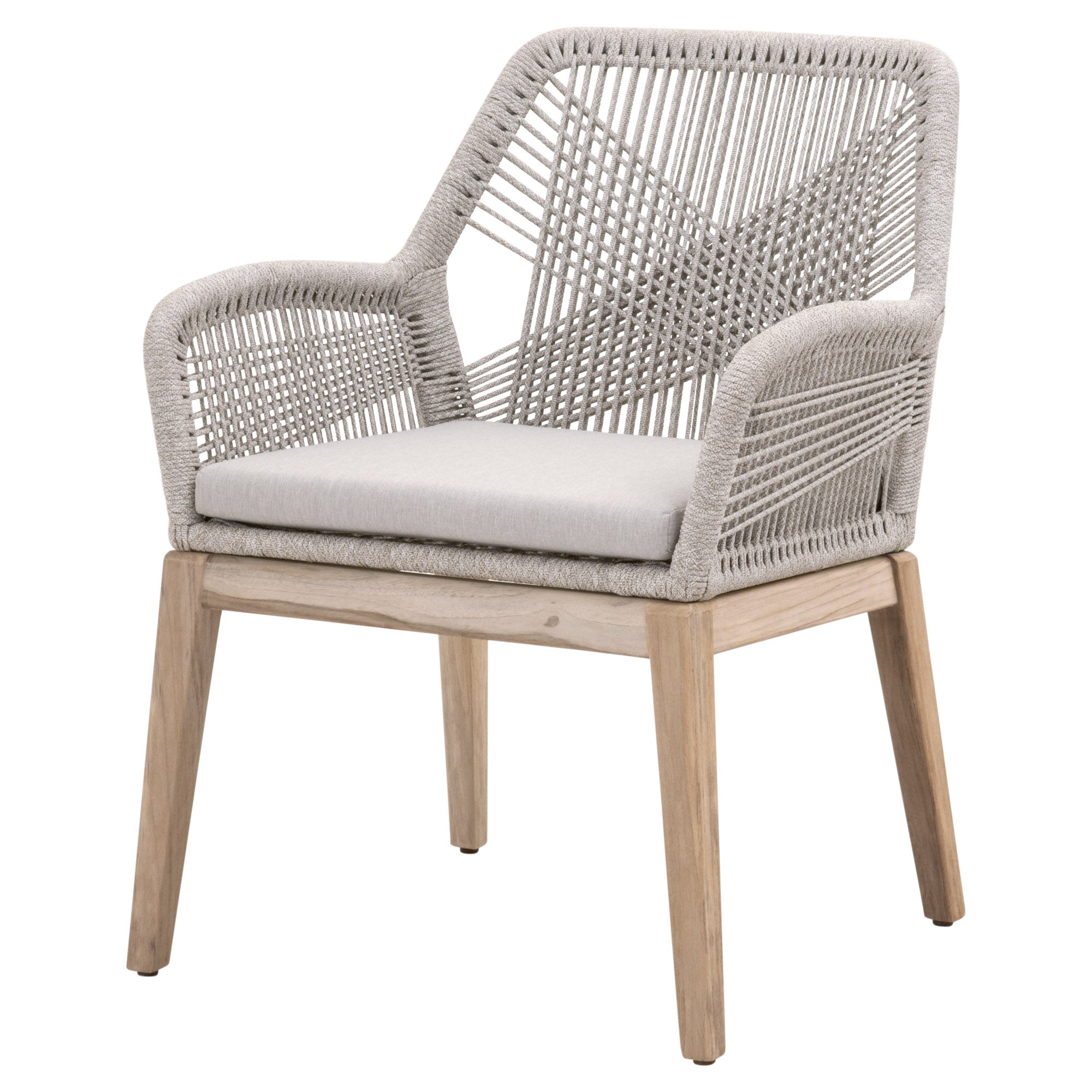  Essentials For Living Loom Arm Chair, Set of 2 - Taupe White - Bonton