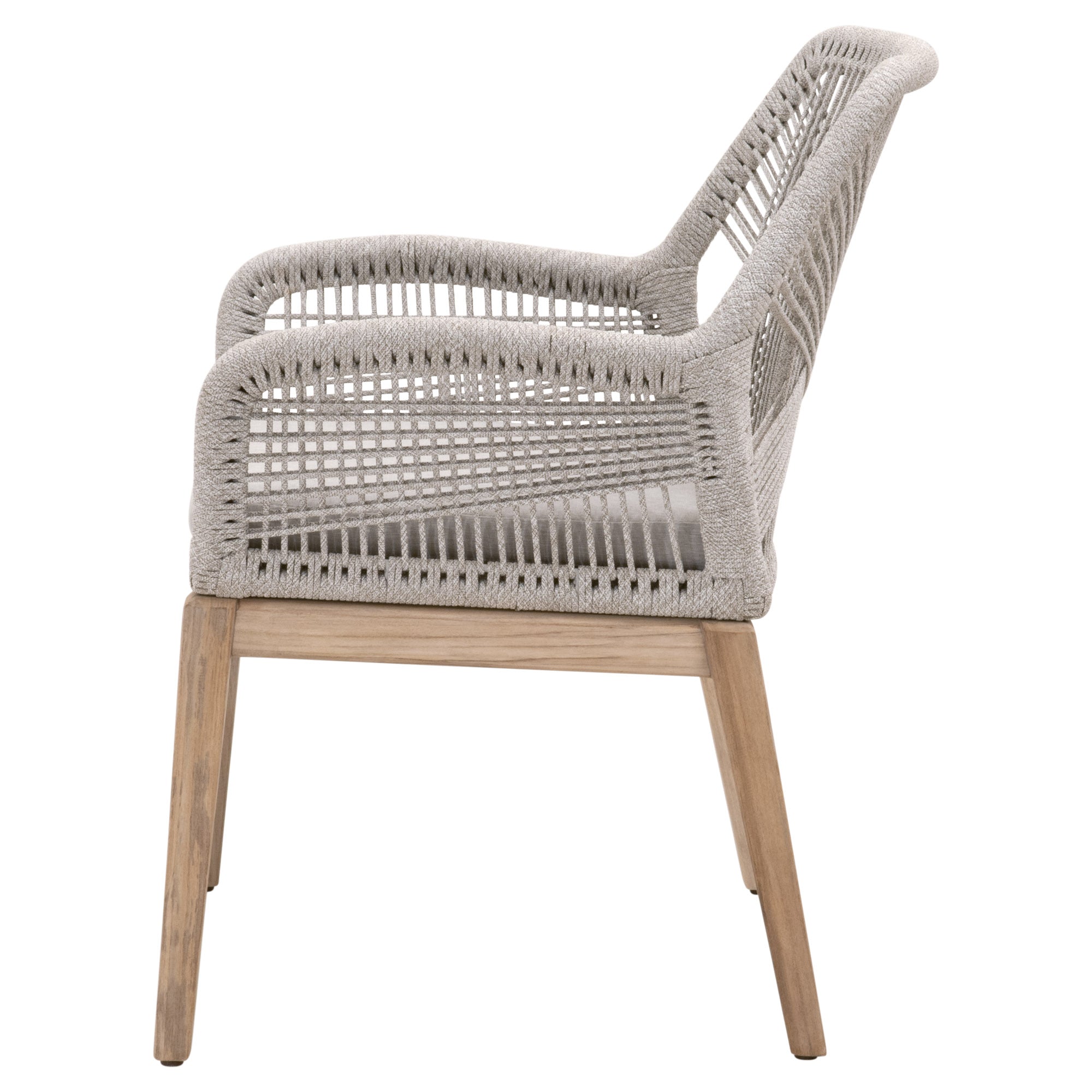  Essentials For Living Loom Outdoor Arm Chair, Set of 2 - Taupe White Gray - Bonton