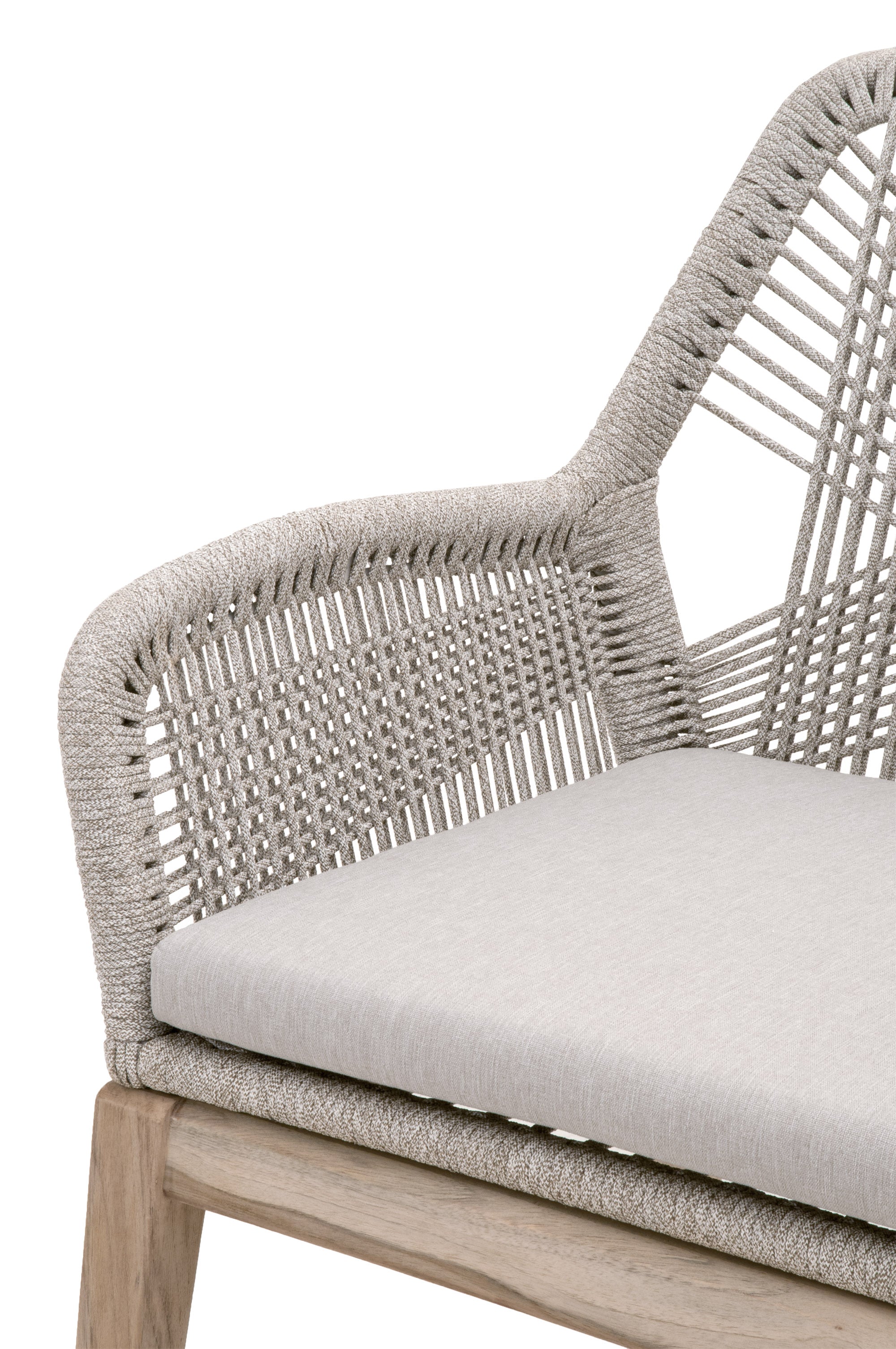  Essentials For Living Loom Arm Chair, Set of 2 - Taupe White - Bonton