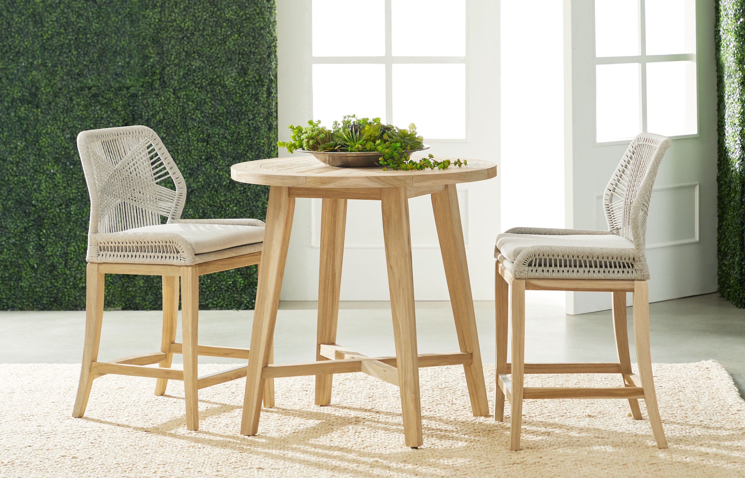  Essentials For Living Loom Counter Stool - Taupe - Bonton