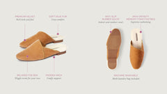 Devon Luxe Memory Foam Slippers