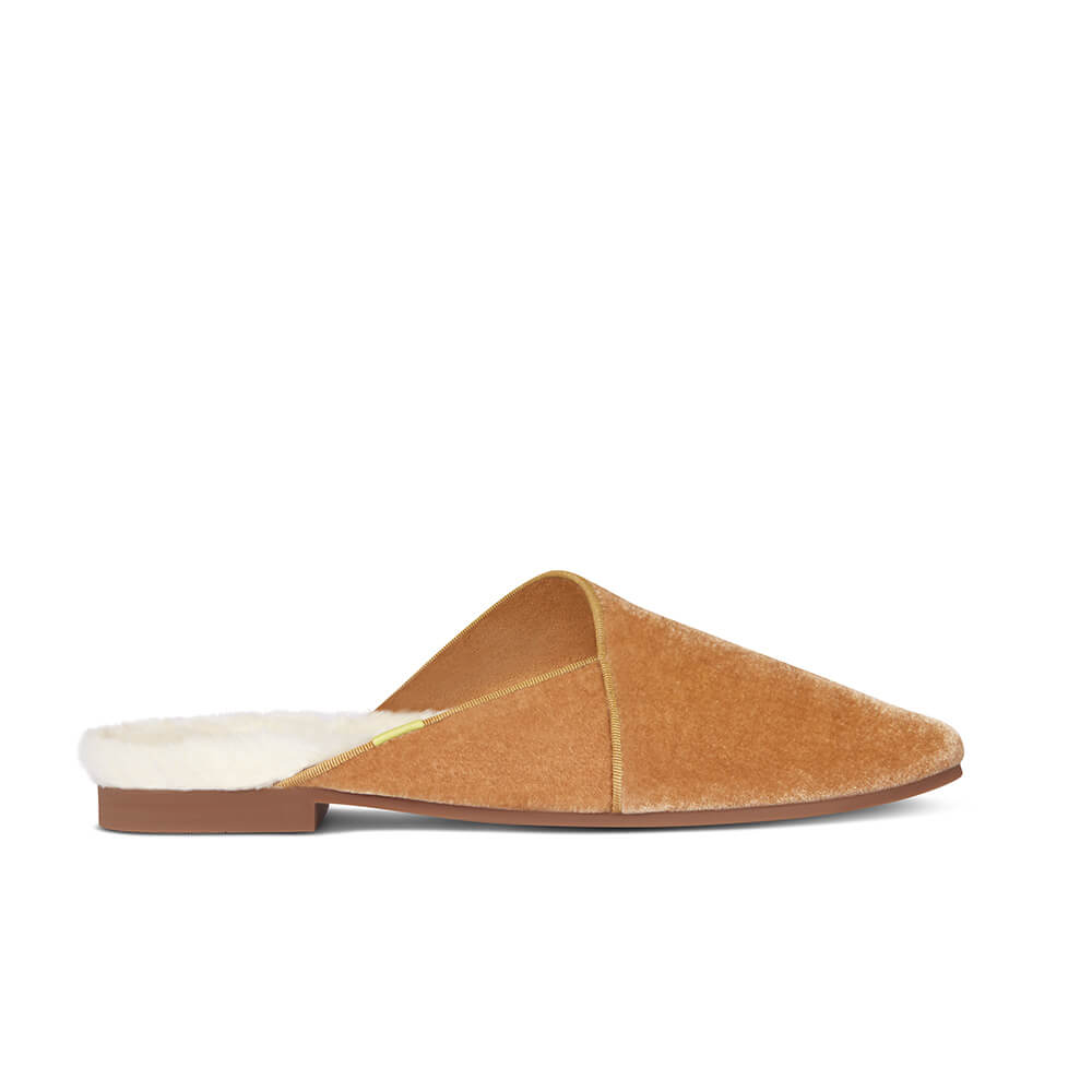  Luvons Devon Luxe Memory Foam Slippers - Camel - Bonton