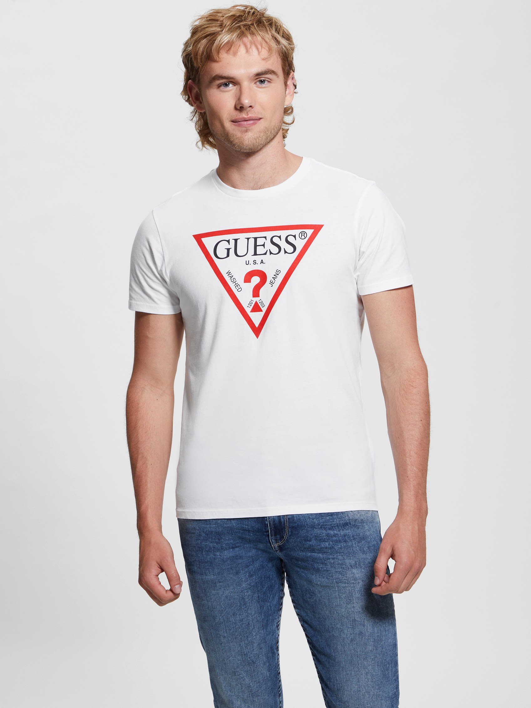  Men's Classic Logo Icon Tee - Pure White - Bonton