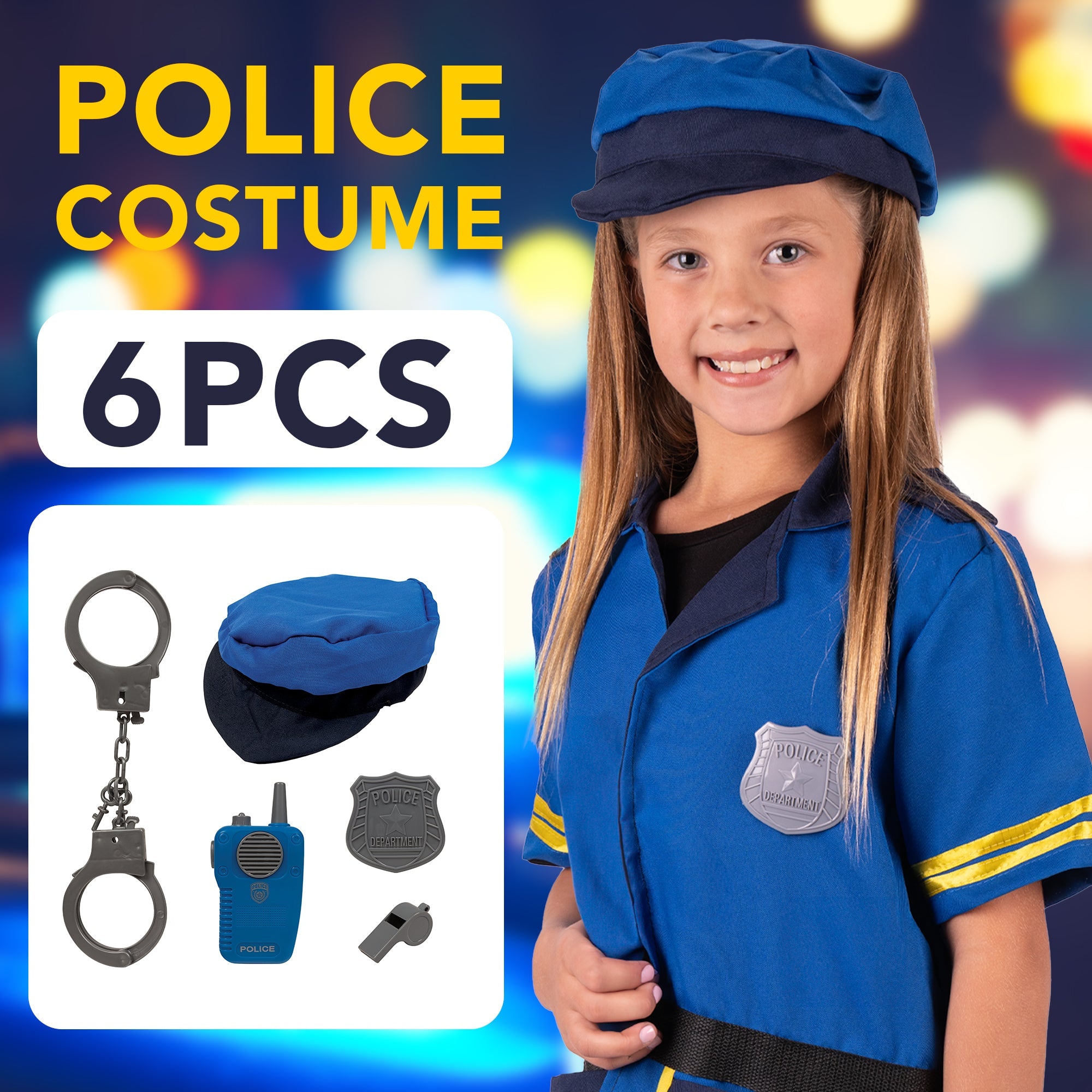  HobbyTron Police Officer Costume Set - Default Title - Bonton