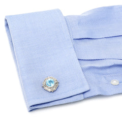 Ice Blue Topaz Cufflinks