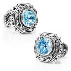 Ice Blue Topaz Cufflinks