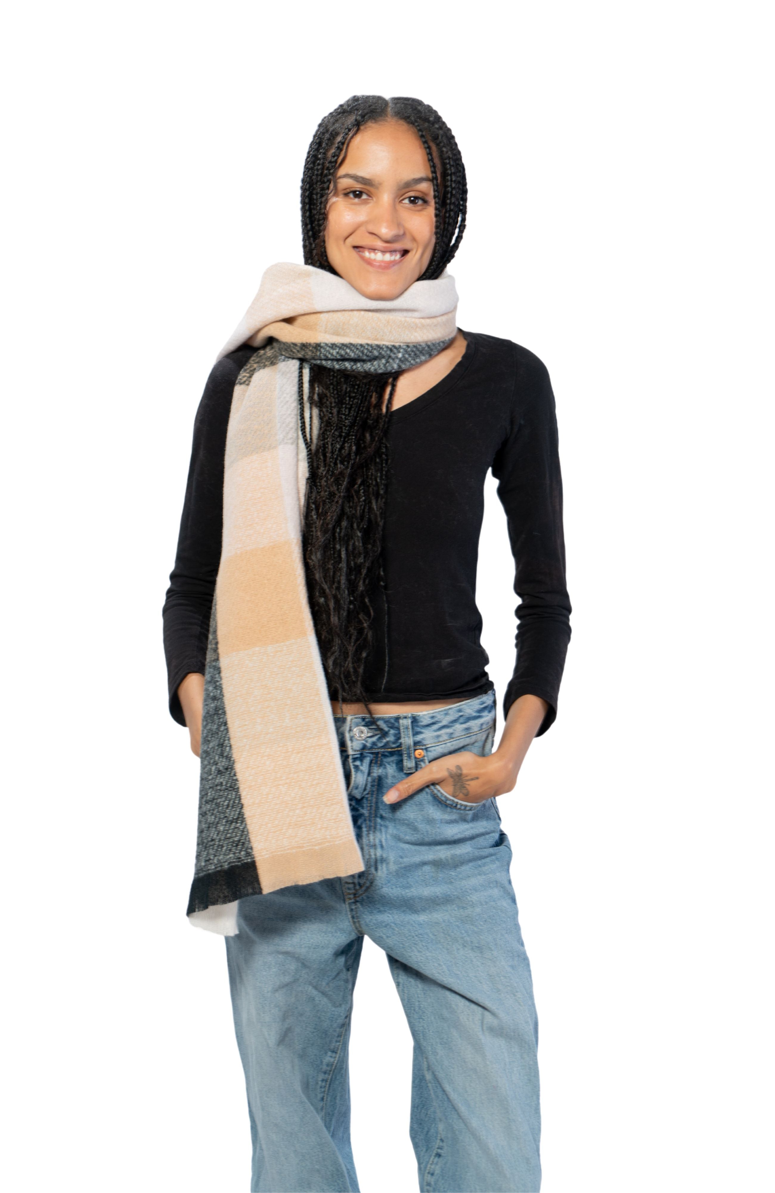  Marcus Adler The Kendall Scarf - Black - Bonton