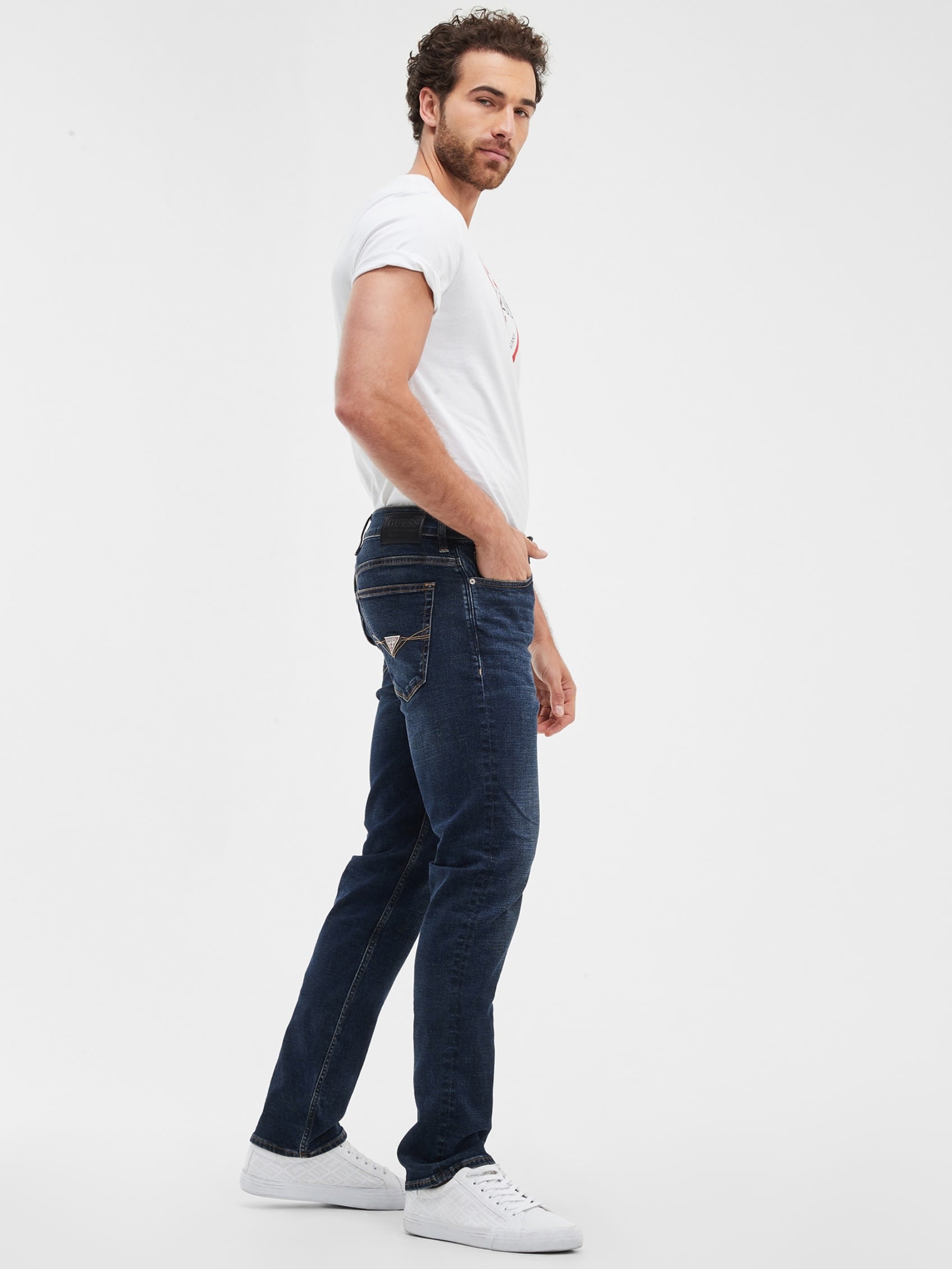  Men's Slim Straight Jeans - WELLER - Bonton