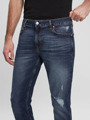 Men's Eco Distressed Tapered Jeans