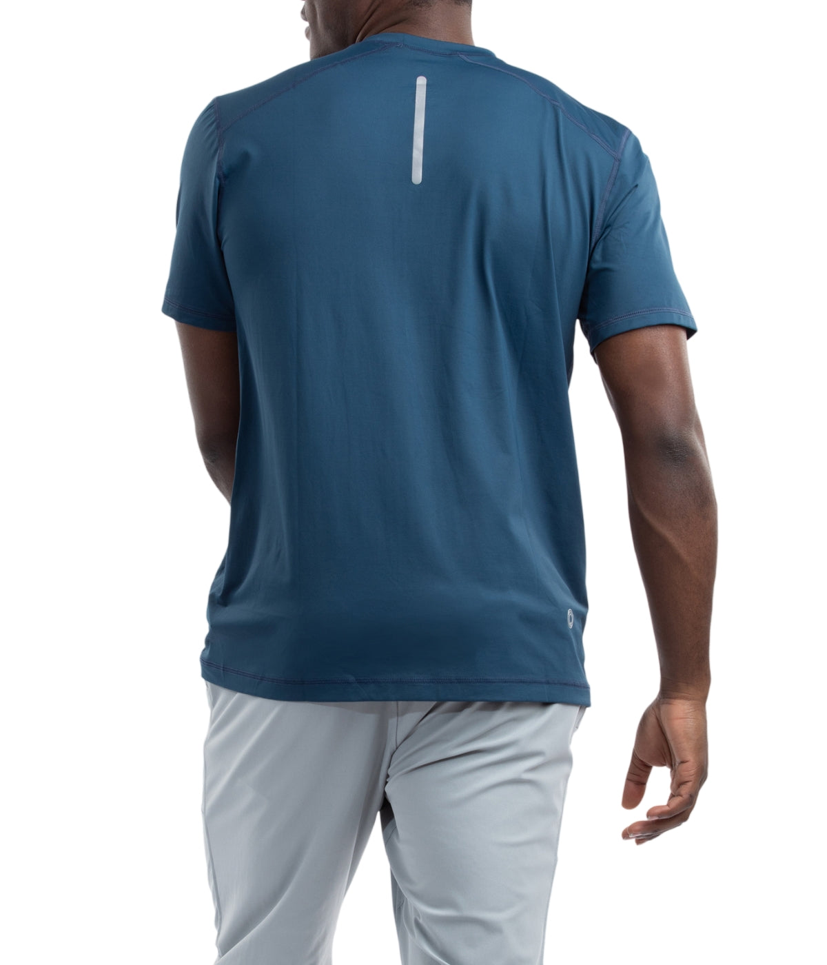  BloqUV BloqUV Men's UPF 50+ Sun Protection Short Sleeve Crew Neck Top - Midnight Blue - Bonton